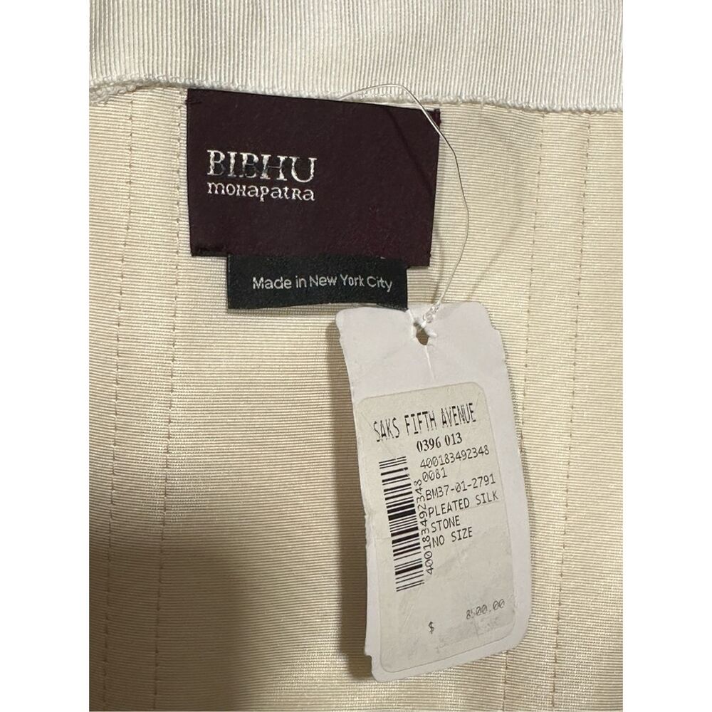 BIBHU MOHAPATRA Pleated Silk Chiffon Strapless Gown with Cape Detail US8 $9015 - Picture 14 of 16